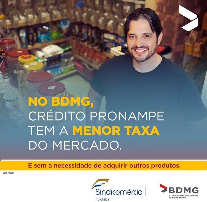 No BDMG, Crédito Pronampe tem a Menor Taxa do Mercado